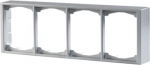 Surf. Mount. frame 4-gang Aluminium - Impressivo 2TKA000412G1 | 6418677331282