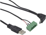 USB-C cable, SpaceLogic, Advanced Display Y-shaped connector, 1.35m (4.43ft), 24VDC, for AS/AS-P/AS- SXWADUSBC10002 | 3606489826451