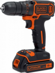 BLACK & DECKER Cordless Drill, 18V | BDCDC18-QW BDCDC18-QW | 5035048645444