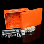Wiring box KSK 175 PO10P with maintained functionality in fire, classified according ZP 27/2008, DIN 4102-12, STN 920205. KSK 175_PO10P | 8595568924360