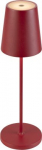 VINOLINA TWO, table lamp, battery-powered, IP65, 2200/2700/3000K, TOUCH, red 1007694 | 4024163288316