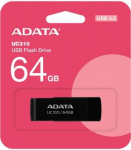 ADATA | USB Flash Drive | UC310 | 64 GB | USB 3.2 Gen1 | Black UC310-64G-RBK | 4711085941930