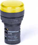 Panel mounted signal lamp, arc shaped head, resistance, yellow, 48V AC/DC 105476 | 8592765054777