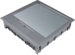 supply-unit Q12 square for up to 12 devices, 12 mm flooring, steel grey VQ12127011 | 4012002245019