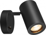 ENOLA_B Wall luminaire, QPAR51, with switch, black, max. 50W 1000729 | 4024163190213