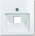 Cover plate for data communication 1xRJ45 white 1803-94-507 basic55 2CKA001753A0096 | 4011395090862