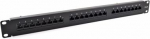 24 port patch panel Cat 6, UTP CCAS-PA6-24UTP-O