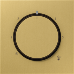 Metal centre plate for thermostat, classic brass, LS ME1749C | 4011377195370