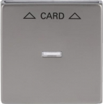 For card switch. For insert 2025 U. Suitable for cards sized 54 x 86 mm. The inner part of the cover plate is made of light-conducting plastic, so that the card slot is illuminated. Material stainless steel. Anti fingerprint. 2CKA001710A3757 | 401139 ...