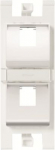 Workstation For data connection housing 2 gang White - Zenit 2CLA101650T1101 | 8427238205373