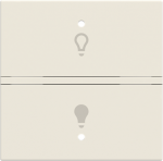 Color: Total White.   Rocker cover with light symbol for KNX sensor/actuator.   Suitable for codes: RB/U 1.1.   Size: 2 modules. 2CLA222110N1201 | 8427238242392