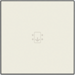 Color: Soft White   Cover plate for card switch code: 8114, 8114.1, 8114.2 & 8114.5 2CLA851400A1101 | 8427238134192