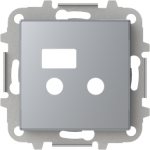 Color: Silver   Cover plate for I/O + USB + Bluetooth module code: 9368.3   Included: cover plate and mounting grid   Without fixing claws 2CLA856830A1301 | 8427238135199