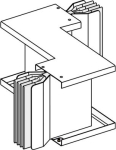 Flat zed unit, Canalis KTA, aluminium, 1600A, 3L+N+PE, made to measure, white RAL9001 KTA1600ZP4 | 3606485024530