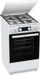 Gorenje GK5C42WF-B | Cooker | Hob type Gas | Oven type Electric | White | Width 50 cm | Grilling | Depth 59.4 cm | 70 L GK5C42WF-B | 3838782931857