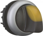 M22-WLK-Y Illuminated selector switch actuator, RMQ-Titan, 2 positions (V position), yellow 216818 | 4015082168186