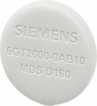 Transponder MDS D160 for RF200/RF300 ISO/MOBY D Heat-resistant up to +175 &deg; ISO 15693 Chip type, NXP ICODE SLI, 112 byte user memory  16x 3 mm (DxH)  Minimum order quantity 100 units 6GT2600-0AB10 | 4011209681255
