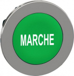 Head for non illuminated push button, Harmony XB4, flush mounted green flush caps pushbutton white m ZB4FA342 | 3606489581022