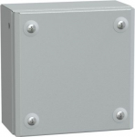 Metal industrial box plain door H150xW150xD80 IP66 IK10 RAL 7035 NSYSBM15158 | 3606480520013