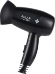 Adler | Hair Dryer | AD 2251 | 1400 W | Number of temperature settings 2 | Black AD 2251 | 5902934831321