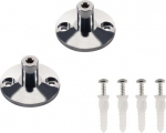 Wall bracket for low-voltage wire system, chrome, 2 pieces, 3cm 186302 | 4024163054645