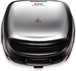 TEFAL | Sandwich Maker | SW341D12 Snack Time | 700 W | Number of plates 2 | Stainless Steel/Black SW341D12 | 3045386375486