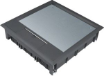 supply-unit Q12 square for up to 12 devices, 12 mm flooring, deep black VQ12129005 | 4012002245026