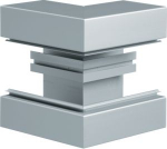 External corner of base profile for BRA 85x170mm lid 80mm of alu natur anodized BRA851703ELN | 4012740841726