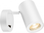 ENOLA_B Wall luminaire, QPAR51, with switch, white, max. 50W 1000730 | 4024163190220