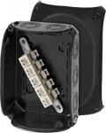 Junction box KF 1610 B 210x155x92mm IP66/67 black with 5x10mm&sup2; terminal 62000066 | 4012591121947
