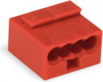 MICRO PUSH WIRE connector 4-conductor terminal block, red 243-804 | 4017332299961