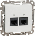 2xRJ45 data outlet CAT6A UTP, white Sedna Design SDD111467 | 3606481466020