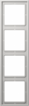 4-gang frame, light grey, LS990 LS984LG | 4011377946309