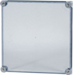 D125-CI44 Cover, transparent-smoke gray 375x375x25mm 019576 | 4015080195764