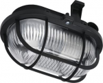 Bulkhead OVAL 1x60W E27 IP44 black 602016 | 5905963602016