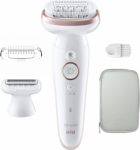 Braun Epilator | SES9-030 Silk &eacute;pil 9 | Operating time (max) 50 min | Number of power levels 2 | Wet & Dry | White/Rose SES9-030 | 7500435225229