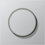 Centre plate with knob, aluminium, LS AL1740 | 4011377202948