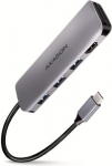 I/O HUB USB-C 5IN1/0.2M HMC-HCR3A AXAGON HMC-HCR3A | 8595247907011