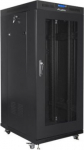 Lanberg | Rack cabinet 19" free-standing 22U/800x800 (flat pack) with glass door, LCD | FF01-8822-23BL | Black FF01-8822-23BL | 5901969433913
