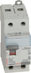 DX3-ID Residual Current Circuit Breaker (RCCB) 2P 25A 30mA AC 411504 | 3245064115049