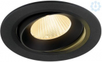 NUMINOS&reg; MOVE L, Recessed ceiling light, 3000 K, 40&deg;, IP20, round, black 1009831 | 4024163309233