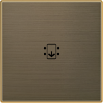 Color: Antique Gold.   Cover plate for card switch code: 8114, 8114.1, 8114.2 & 8114.5 2CLA851400A1201 | 8427238166261