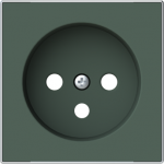 Color: Comodoro Cover plate for Schuko socket outlet code: 8187.9 2CLA858790A1901 | 8427238227047