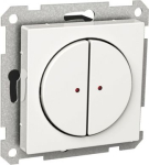 SELV push-button, Exxact, 2 gangs, 1-pole, 1-way, white WDE002792 | 3606480207037