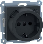 Schneider Electric Merten System M socket outlet 232814 is a mechanism with central plate in color anthracite. This socket outlet belongs to M-Arc, M-Elegance, M-Plan, M-Plan glass, M-Smart, M-Star, System M aesthetic group. The outlet pole configura ...