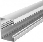 Instalācijas kabeļu kanāls simetrisks 90x130x2000, Alu, EL 6276903 | 4012195897064