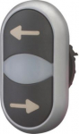 M22-DDL-S-X226/X26 Double actuator pushbutton white/black with arrow symbols RMQ-Titan 105227 | 4015081050253