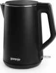 Gorenje | Kettle | K15DWBK | Electric | 2200 W | 1.5 L | Stainless steel | 360&deg; rotational base | Black K15DWBK | 3838782483240