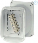 Junction box KF 1610 G 210x155x92mm IP66/67 grey with 5x10mm&sup2; terminal 62000065 | 4012591121930
