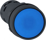PB, Spring Rtn, blue, NO+NC. range of product: Harmony XB7 - device short name: XB7 - mounting diameter: 22 mm - IP degree of protection: IP20 (rear face) conforming to IEC 60529, IP65 (front face) conforming to IEC 60529 - contacts type and composit ...
